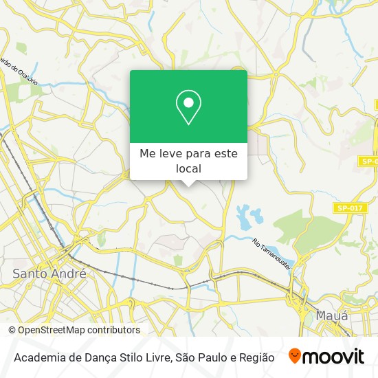 Academia de Dança Stilo Livre mapa