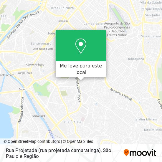 Rua Projetada (rua projetada camaratinga) mapa