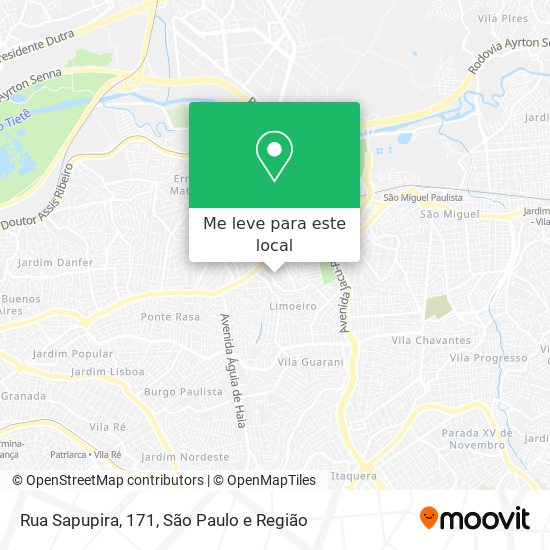 Rua Sapupira, 171 mapa