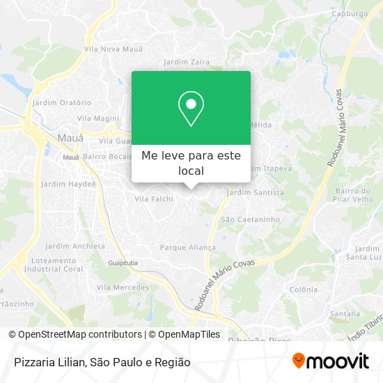Pizzaria Lilian mapa
