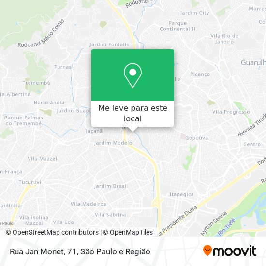 Rua Jan Monet, 71 mapa