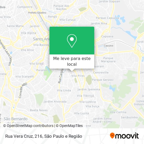 Rua Vera Cruz, 216 mapa