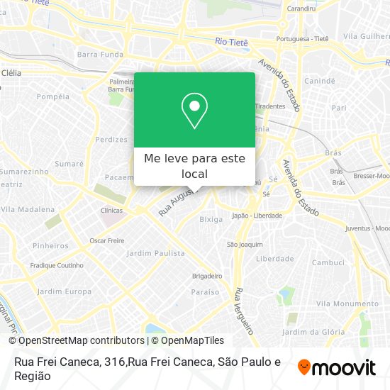 Rua Frei Caneca, 316,Rua Frei Caneca mapa