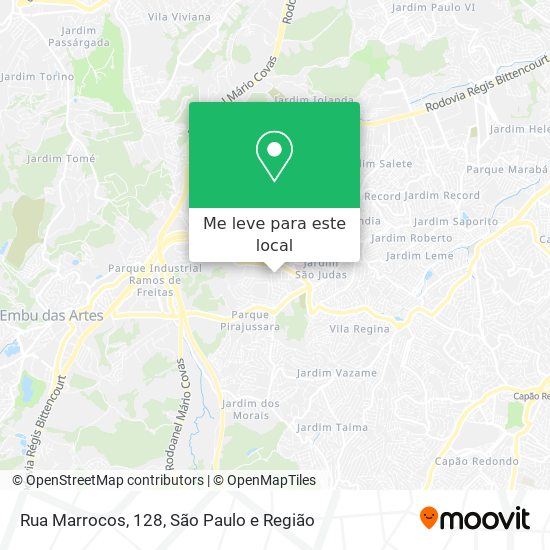 Rua Marrocos, 128 mapa
