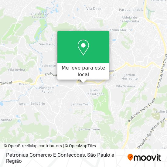 Petronius Comercio E Confeccoes mapa