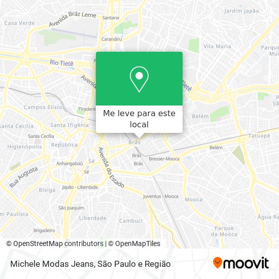 Michele Modas Jeans mapa