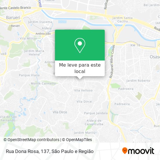 Rua Dona Rosa, 137 mapa