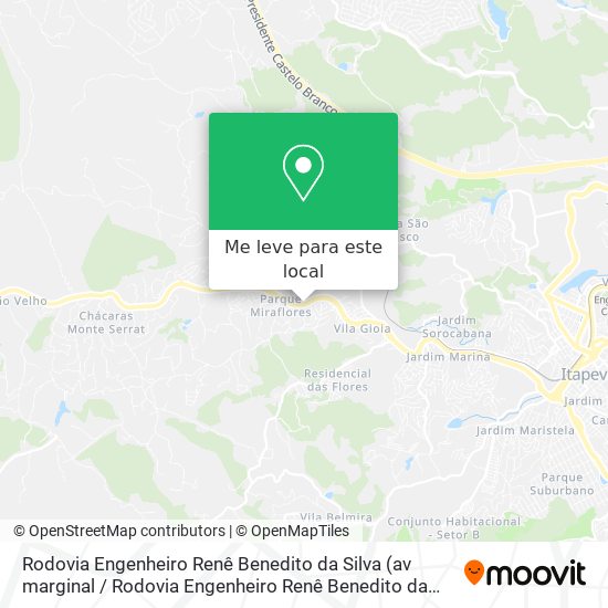 Rodovia Engenheiro Renê Benedito da Silva mapa