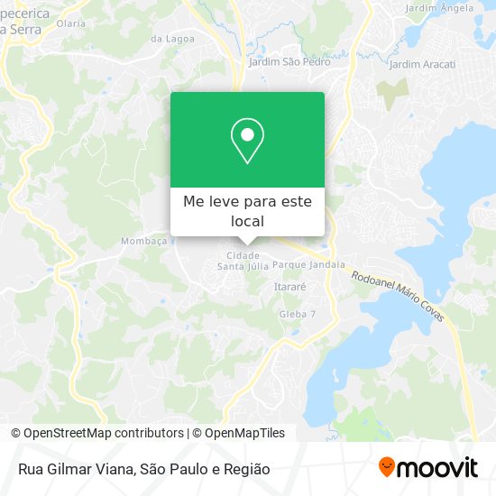 Rua Gilmar Viana mapa