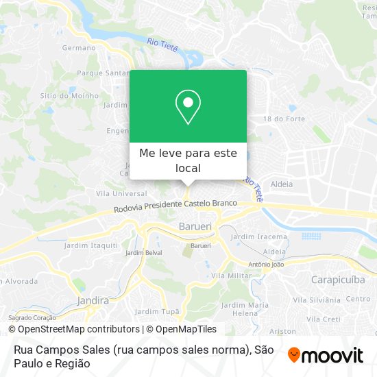 Rua Campos Sales (rua campos sales norma) mapa