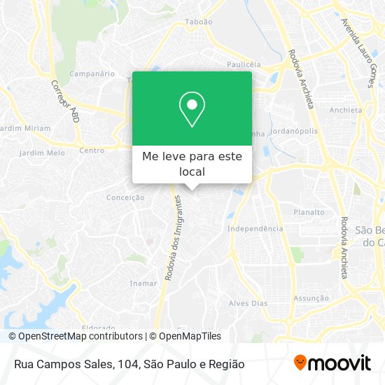 Rua Campos Sales, 104 mapa