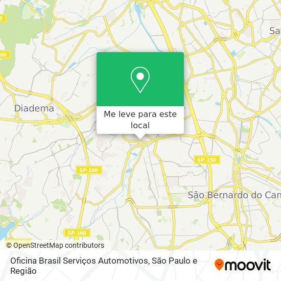 Oficina Brasil Serviços Automotivos mapa