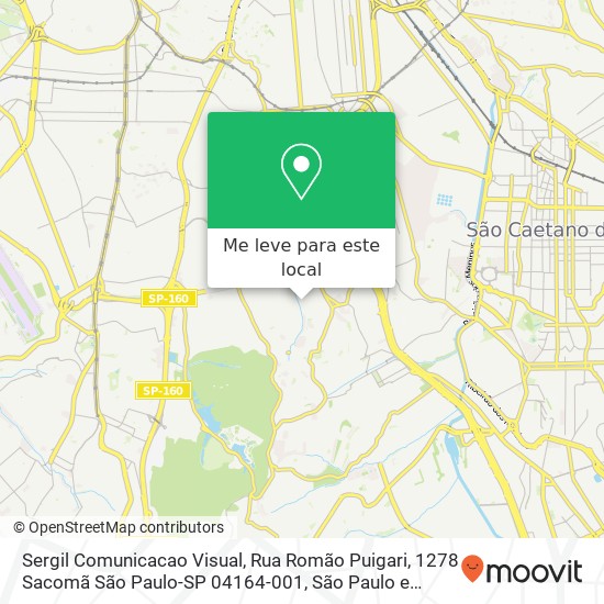 Sergil Comunicacao Visual, Rua Romão Puigari, 1278 Sacomã São Paulo-SP 04164-001 mapa