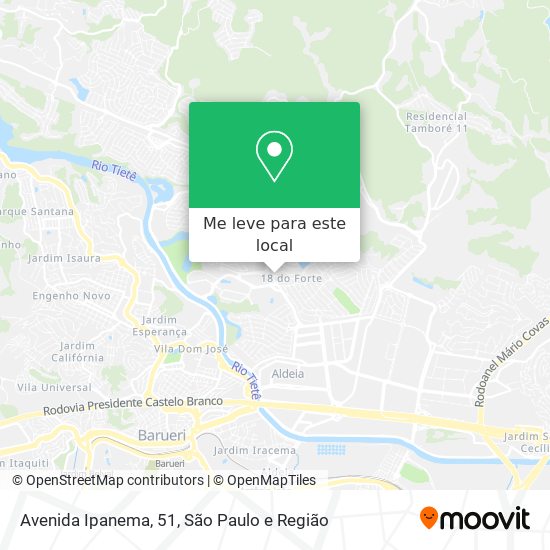 Avenida Ipanema, 51 mapa