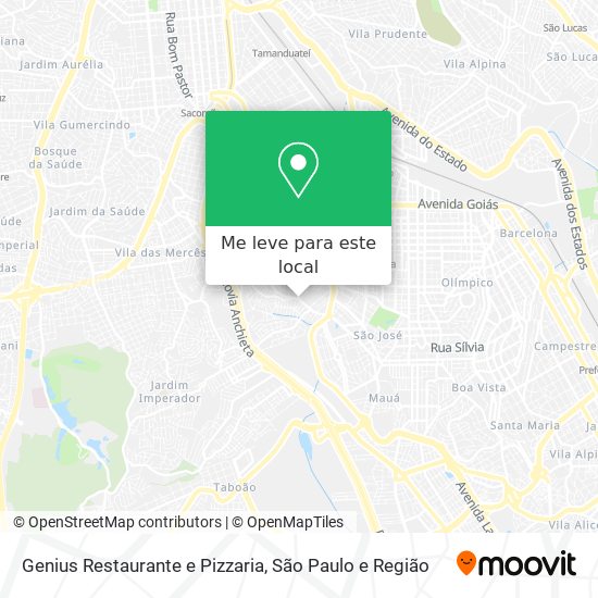 Genius Restaurante e Pizzaria mapa