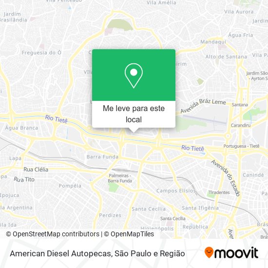 American Diesel Autopecas mapa