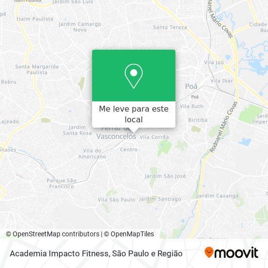 Academia Impacto Fitness mapa