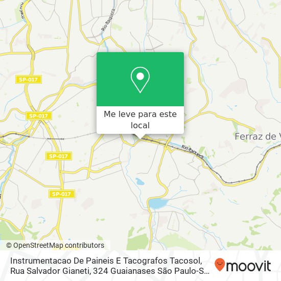Instrumentacao De Paineis E Tacografos Tacosol, Rua Salvador Gianeti, 324 Guaianases São Paulo-SP 08410-000 mapa