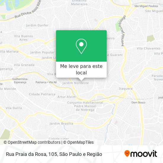 Rua Praia da Rosa, 105 mapa
