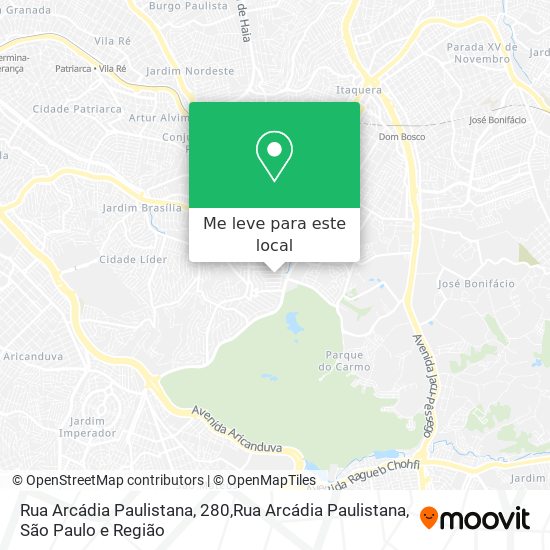 Rua Arcádia Paulistana, 280,Rua Arcádia Paulistana mapa