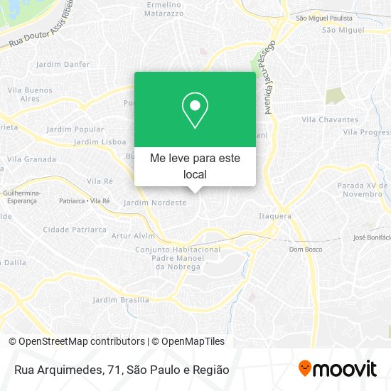 Rua Arquimedes, 71 mapa