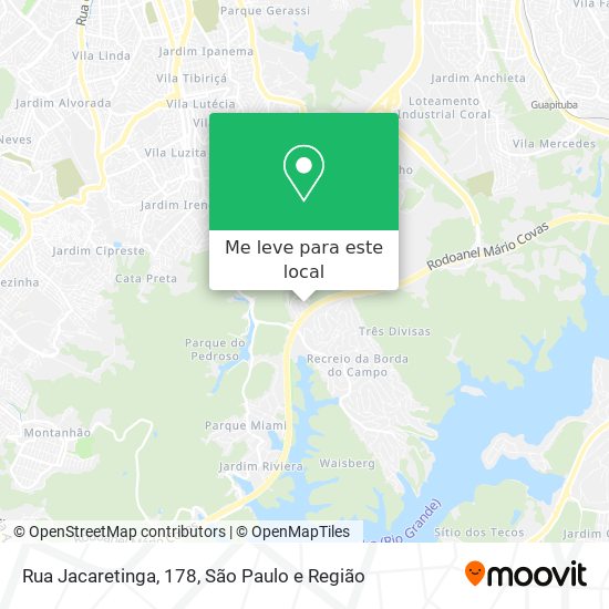 Rua Jacaretinga, 178 mapa