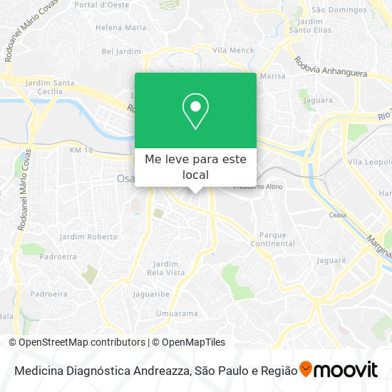 Medicina Diagnóstica Andreazza mapa