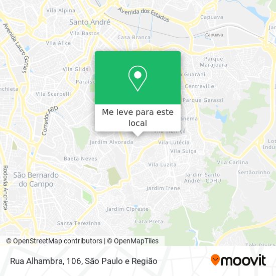 Rua Alhambra, 106 mapa