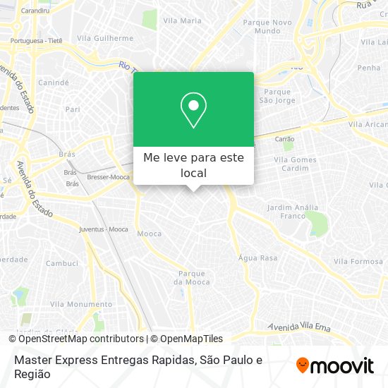 Master Express Entregas Rapidas mapa