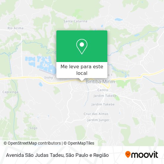 Avenida São Judas Tadeu mapa