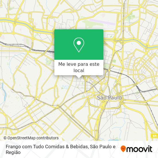 Frango com Tudo Comidas & Bebidas mapa