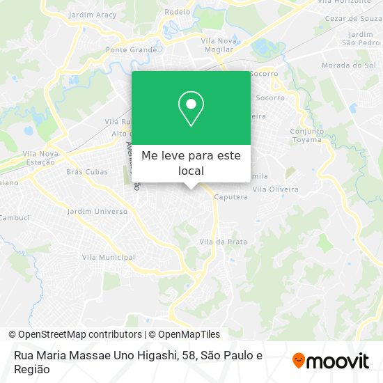 Rua Maria Massae Uno Higashi, 58 mapa