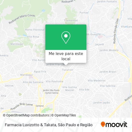 Farmacia Luvizotto & Takata mapa