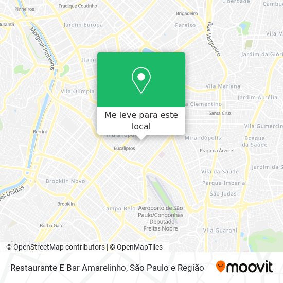 Restaurante E Bar Amarelinho mapa