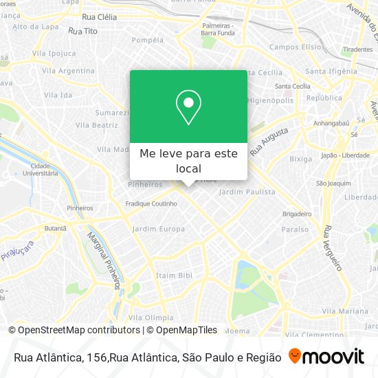 Rua Atlântica, 156,Rua Atlântica mapa