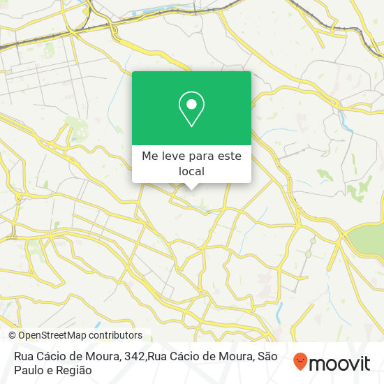 Rua Cácio de Moura, 342,Rua Cácio de Moura mapa