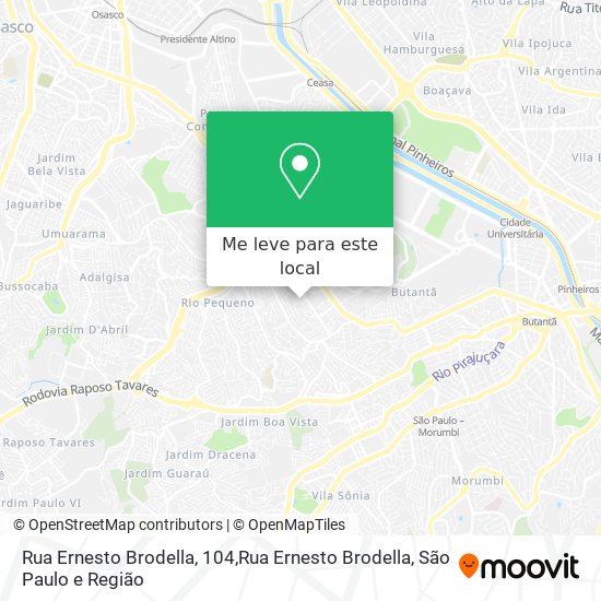Rua Ernesto Brodella, 104,Rua Ernesto Brodella mapa
