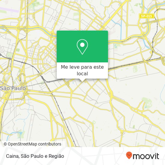 Caina, Rua Taquari, 1146 Móoca São Paulo-SP 03166-001 mapa