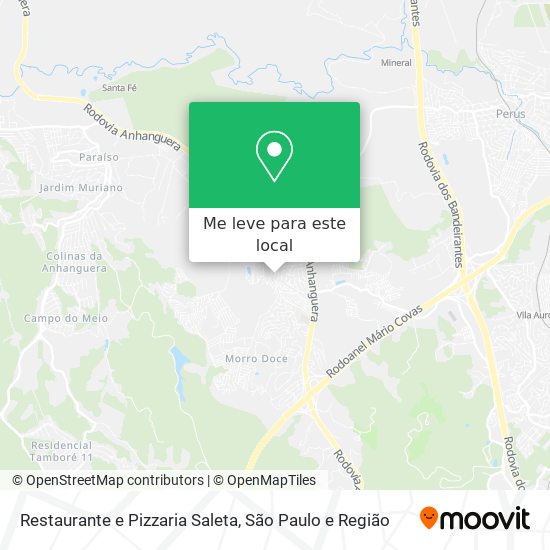 Restaurante e Pizzaria Saleta mapa