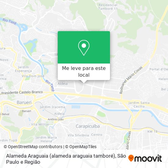Alameda Araguaia (alameda araguaia tamboré) mapa
