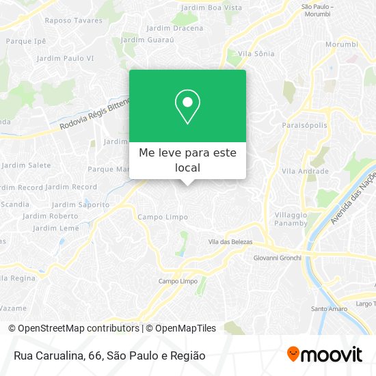 Rua Carualina, 66 mapa