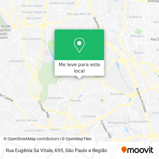 Rua Eugênia Sá Vitale, 695 mapa