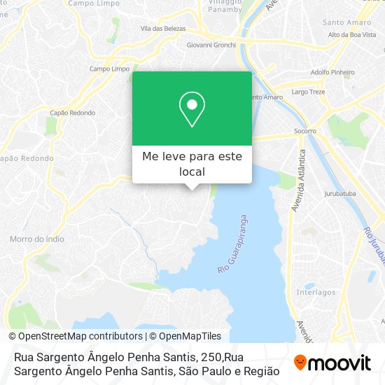 Rua Sargento Ângelo Penha Santis, 250,Rua Sargento Ângelo Penha Santis mapa