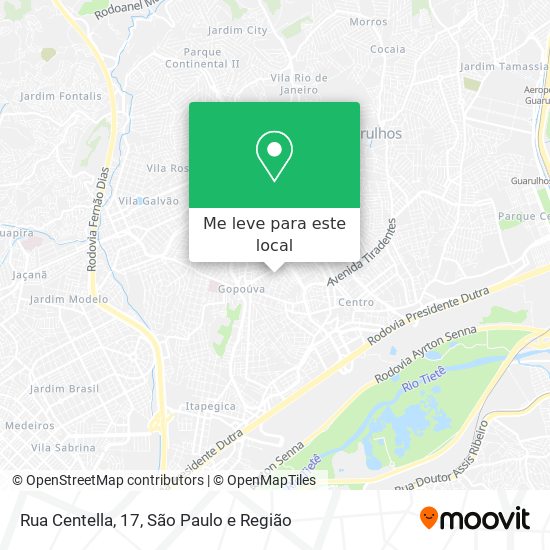 Rua Centella, 17 mapa