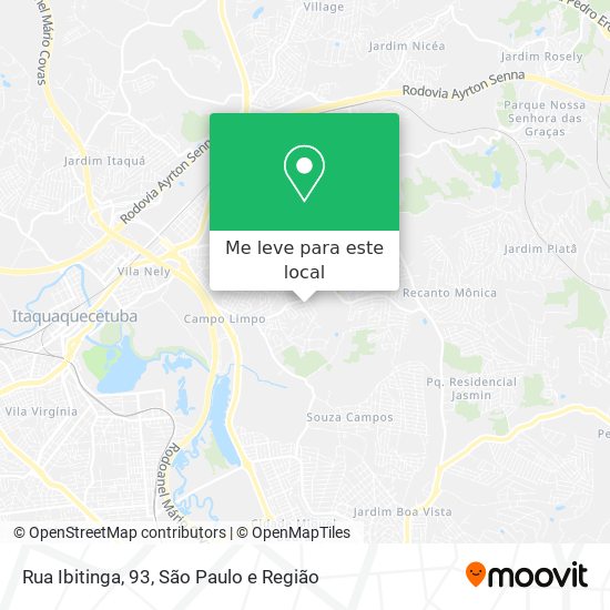 Rua Ibitinga, 93 mapa