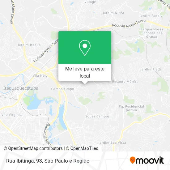 Rua Ibitinga, 93 mapa