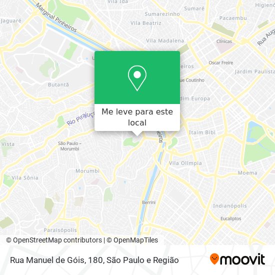 Rua Manuel de Góis, 180 mapa