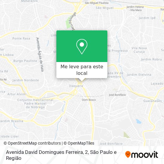 Avenida David Domingues Ferreira, 2 mapa