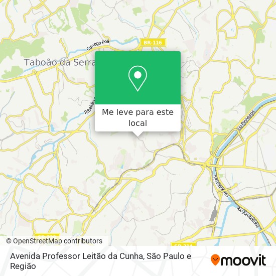 Avenida Professor Leitão da Cunha mapa