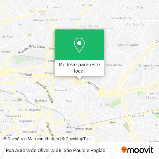 Rua Aurora de Oliveira, 38 mapa